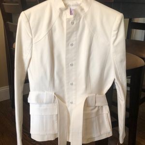 Calvin Klein Size 4 White Jacket BRAND NEW
